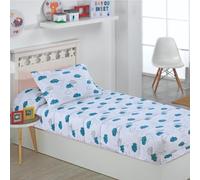 DHESTIA HOME - Edredón Ajustable de 350gr Cama 90 Infantil y Cama 105 Nubes Agua - Color Único, Talla Cama 105