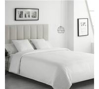 DHESTIA HOME - Funda Nórdica Hotel Tejido Satén Cutí con Cojines - Color Blanco, Talla 280x240 cm