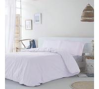 DHESTIA HOME - Juego Funda Nordica con Fundas Almohada de Microfibra Tacto Melocotón - Color Lila, Talla Cama 135 (2F.Almhda)