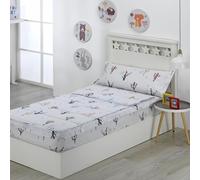 DHESTIA HOME - Saco Nórdico con Cremallera Edredón Ajustable Cama Infantil Cactus - Color ÚNICO, Talla Cama 90