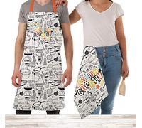 DHestia - Juego de Delantal de Cocina y 2 Paños de Cocina de Microfibra Tacto Piel de Melocotón. (Good Idea)