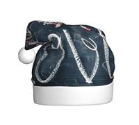 DHGJHGN Sombrero de Navidad con estampado de palabras con corazones, decoración de fiesta de Navidad y accesorios, tocado festivo de Año Nuevo