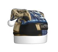 DHGJHGN Sombrero de Navidad con estampado de Tower Bridge In London, decoración de fiesta de Navidad y accesorios, tocado festivo de Año Nuevo