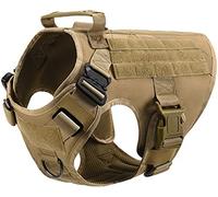 DHGTEP Arnés Anti Tirón para Perros Grandes Arnés Militar Táctico para Perros Pastor Alemán Doberman Labrador Producto de Entrenamiento para Perros de Servicio (Color : Brown, Size : XL)