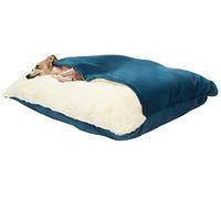 DHGTEP Camas Ortopedicas para Perros, Saco de Dormir de Invierno con Capucha Cuadrada de Felpa para Gatos, Cama para Perros Pequeños y Medianos Lavable a Máquina con Funda Extraíble