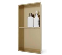 DHHUFEJT Nichos de Ducha empotrados de Dos Niveles, estantes Dobles de Acero Inoxidable para la renovación del baño, organizan champú, jabón y artículos de tocador de Forma eficiente.
