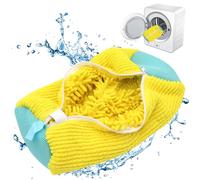 DHINCHANSAIB Bolsa de Lavado para Zapatillas Con Cremallera - Protección para Zapatos y Ropa en Lavadora, Kit de Limpieza Perfecto (1, Amarillo)