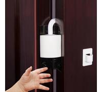 DHinkyoung Juego de 4 protectores de bisagra de puerta para los dedos del bebé, protector de dedos seguro para puerta abierta, tope de puerta a prueba de bebés, protector de cerraduras de puerta
