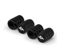 DHJKCBH 4 Piezas Aluminio Coche Tapas para Válvulas para Ford ST Line Focus X 2 3 Mondeo Fiesta Kuga MK2 MK3 MK4 Tapones Rueda Coche mit Sello Accesorios,A