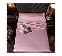 DHJKFU 2en1 Saco de Dormir 100x210cm a 210x210cm Ultraligero y Sábana de Viaje Ligera Saco Sábana Compacto de Algodón para Mochileros, Hostales y Cabañas(Pink,210x210cm - 82"x82")