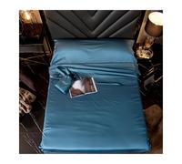 DHJKFU 2en1 Saco de Dormir 100x210cm a 210x210cm Ultraligero y Sábana de Viaje Ligera Saco Sábana Compacto de Algodón para Mochileros, Hostales y Cabañas(Green A,190x210cm - 74"x82")