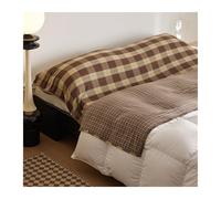 DHJKFU 2en1 Saco de Dormir Ligero Algodón de Doble Capa de Gasa 130x210cm a 210x210cm Saco Sábana Ligera y Sábana de Viaje Compacto(Camel,210x210cm - 82"x82")