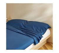 DHJKFU Sábana Saco de Dormir 80x210cm a 200x210cm Algodón de Doble Capa de Gasa Saco Sábanas Ultraligero Sábana de Viaje Compacto(Dark Blue,120x210cm-47 x82)