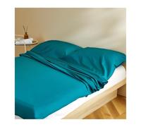 DHJKFU Sábana Saco de Dormir 80x210cm a 200x210cm Algodón de Doble Capa de Gasa Saco Sábanas Ultraligero Sábana de Viaje Compacto(Lake Green,120x210cm-47 x82)