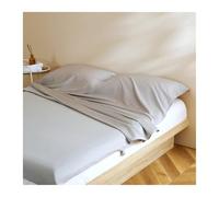 DHJKFU Sábana Saco de Dormir 80x210cm a 200x210cm Algodón de Doble Capa de Gasa Saco Sábanas Ultraligero Sábana de Viaje Compacto(Light Gray,180x210cm-70 x82)