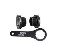 DHJKFU Soporte Inferior for Bicicleta BSA BC1.37 * 24T Soporte Inferior de cerámica BB Externo roscado for Marco BB68-73mm φ24/DUB/30(BSA-30 Black+Wrench)