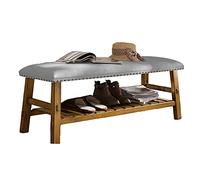 DHJUSPS Banco de Calzado de Madera de Madera de Madera Retro con Hebilla de Almacenamiento de Almacenamiento de la Sala de Estar Taburete de Asiento para la Sala de Estar para Comodidad Thriving