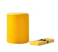 DHJUSPS El diseño portátil Ligero de Papel de Papel de Kraft Plegable admite hasta 300 kg de Estructura de Panal Hexagonal Ideal para Muebles de Sala de Estar Enterprise de Color Amarillo Thriving