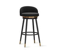 DHJUSPS Taburete de Bar de Desayuno de Terciopelo Moderno con Silla de mostrador tapizado Giratorio de 360 ° para la Isla de Cocina y Altura del Bar de restaurantes 1 Enterprise de PC Thriving