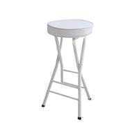 DHJUSPS Taburete de Bar de la Barra Plegable Blanca sin Respaldo Silla Plegable portátil para Cocina o Sala de recreación de 25 Pulgadas de Altura de Contador Interior de la Empresa Thriving