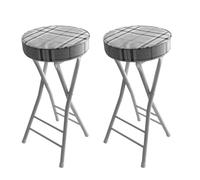 DHJUSPS Taburete de Barra Plegable sin Respaldo portátil para la Cocina o la Sala de recreación de sillas Plegables de 63 cm/25 Pulgadas 2pcs Enterprise Thriving