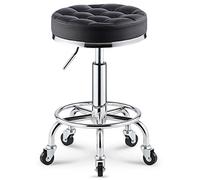 DHJUSPS Taburete de Belleza Moderno de Altura Ajustable con Rodillos para barberos de salón de SPA SPA Salon Counter 45 * 45 * 40~60cm D Color Enterprise Thriving
