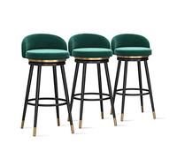 DHJUSPS Taburete Moderno de Desayuno de Terciopelo con Silla de mostrador tapizado Giratorio de 360 ° para la Isla de Cocina y Altura del Bar de restaurantes 1pc Enterprise Thriving