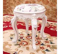 DHJUSPS Taburete Moderno de tocador Redondo con Asiento Acolchado Espeso Acero de plástico de plástico Banco de Maquillaje para la Pierna del baño Thriving