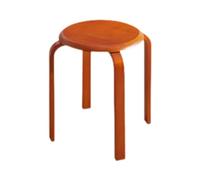 DHJUSPS Taburete Redondo de Madera Maciza Taburete de aderezo Moderno para Apartamentos Restaurantes de Cocina apilamiento de la Mesa de Comedor de Madera (marrón) Enterprise Thriving