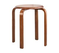 DHJUSPS Taburete Redondo de Madera sólida Taburete Moderno para el aderezo para la Mesa de Comedor de Apartamentos Taburete de Madera apilable con Acaba de Miel Enterprise Thriving