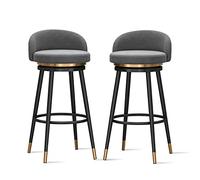 DHJUSPS Taburete tapizado de Terciopelo con 360 ° Silla de Taburete de Cocina Moderna de 360 ° para el Desayuno Bar Island Restaurant Bar Altura 1 PCS Enterprise Thriving