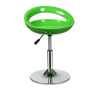 DHJUSPS Taburetes de bar de plástico verde de altura ajustable con respaldo giratorio, sin brazos, taburetes de cocina, taburetes de bar, material de resina, prosperidad
