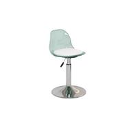 DHJUSPS Taburetes de bar giratorios de altura ajustable con respaldo de cojín suave, chasis estable, material acrílico, ideal para comedor, pub, cafetería, verde (pequeña) empresa próspera