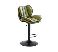 DHJUSPS Taburetes de Bares de Acero Inoxidable Taburete Alto Taburete Giratorio Bar Taburete de Barra Alta Taburetes de Bar de Respaldo de Barra de Respaldo para Cocina (Verde) Thriving
