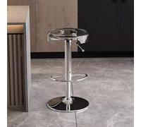 DHJUSPS Taburetes de Barra giratorios acrílicos Transparentes con Altura Ajustable de Marco de Acero de Carbono Engrosado para Pub de Comedor de Cocina y Empresa de café Thriving