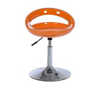 DHJUSPS Toturos de plástico de Altura Ajustable con Taburete Giratorio para la Espalda para la Barra de Cocina de Color Naranja Enterprise Thriving