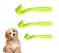 DHJWDUX 3 Piezas Quita Garrapatas para Perros, Gatos y Humanos Pinza Garrapatas Elimina Garrapatas Sin Dolor en Segundos Palanca para eliminación de garrapatas (Verde)