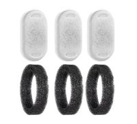 DHJWDUX 6 Piezas Filtros para Fuente de Gatos Filtros De Carbón Y Filtro De Espuma Filtro De Repuesto para Agua Limpia para Mascotas Filtrar los Pelos Sueltos