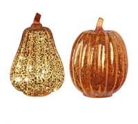 DHliIQQ Twinkle - Calabazas de luz LED, calabazas de noche estrellada 2025, con temporizador, calabazas de otoño estrelladas de noche brillante, cristal sagrado