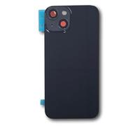 DHLK® Repuesto Tapa Trasera en Vidrio, cuberta baterià Compatible con iPhone 14 | Big Hole SIN Logo (Negro)