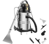 DHMYDPDZ Aspiradora Agua Tapiceria Limpiador - Uso Comercial y residencial,2110 W Alta Potencia + 250 mbar succión Potente,Tanque Aguas residuales 60L+ Tanque Agua Limpia 20 L,diseño Doble Capacidad