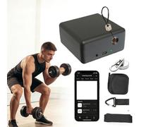 DHMYDPDZ Dispositivo De Entrenamiento Basado En La Velocidad, Encoder Lineal VBT para Powerlifting Y Saltos Verticales, Medición Precisión ±1mm, Datos En Tiempo Real Vía App, Base Magnética Fuerte