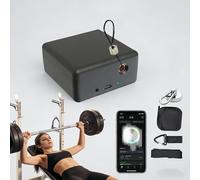 DHMYDPDZ Tracker De Velocidad Y Potencia para Gimnasio, Encoder Lineal Profesional con App, 50H De Autonomía, Carga Rápida Tipo C,1RM Y Potencia (Vatios) En Tiempo Real