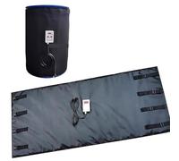 DHMYYXGS Calentador Bidones Aceite,Calentador Bidones Metal,Manta Calefactora Bidones Aceite Ajustable,con Termostato Independiente Termostato Black-55Gallon/200L