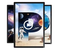 DHMYYXGS Pantallas LED Publicidad,Pantalla Publicidad Digital,2+32G & App/USB,Horizontal/Vertical,para Centros Comerciales, Señalización Dinámica,Compacta,Marketing Profesionales 18.5in