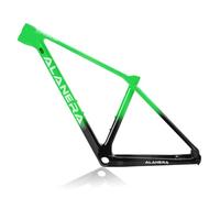 DHNCBGFZ Cuadro De Bicicleta Montaña 29er XS/S/M/L Cuadro De Fibra De Carbono Cuadros Freno De Disco Todoterreno Eje Pasante 12 * 148 Mm Boost BB92mm Enrutamiento Interno(Green,S)