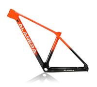 DHNCBGFZ Cuadro De Bicicleta Montaña 29er XS/S/M/L Cuadro De Fibra De Carbono Cuadros Freno De Disco Todoterreno Eje Pasante 12 * 148 Mm Boost BB92mm Enrutamiento Interno(Orange,M)