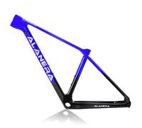 DHNCBGFZ Cuadro De Bicicleta Montaña 29er XS/S/M/L Cuadro De Fibra De Carbono Cuadros Freno De Disco Todoterreno Eje Pasante 12 * 148 Mm Boost BB92mm Enrutamiento Interno(Blue,XS)