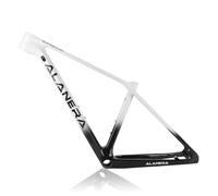 DHNCBGFZ Cuadro De Bicicleta Montaña 29er XS/S/M/L Cuadro De Fibra De Carbono Cuadros Freno De Disco Todoterreno Eje Pasante 12 * 148 Mm Boost BB92mm Enrutamiento Interno(Bianco,M)