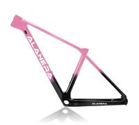 DHNCBGFZ Cuadro De Bicicleta Montaña 29er XS/S/M/L Cuadro De Fibra De Carbono Cuadros Freno De Disco Todoterreno Eje Pasante 12 * 148 Mm Boost BB92mm Enrutamiento Interno(Pink,L)